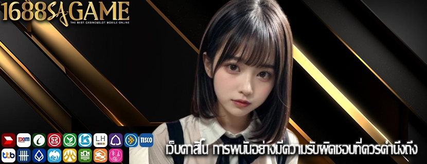 เว็บคาสิโน การพนันอย่างมีความรับผิดชอบที่ควรคำนึงถึง